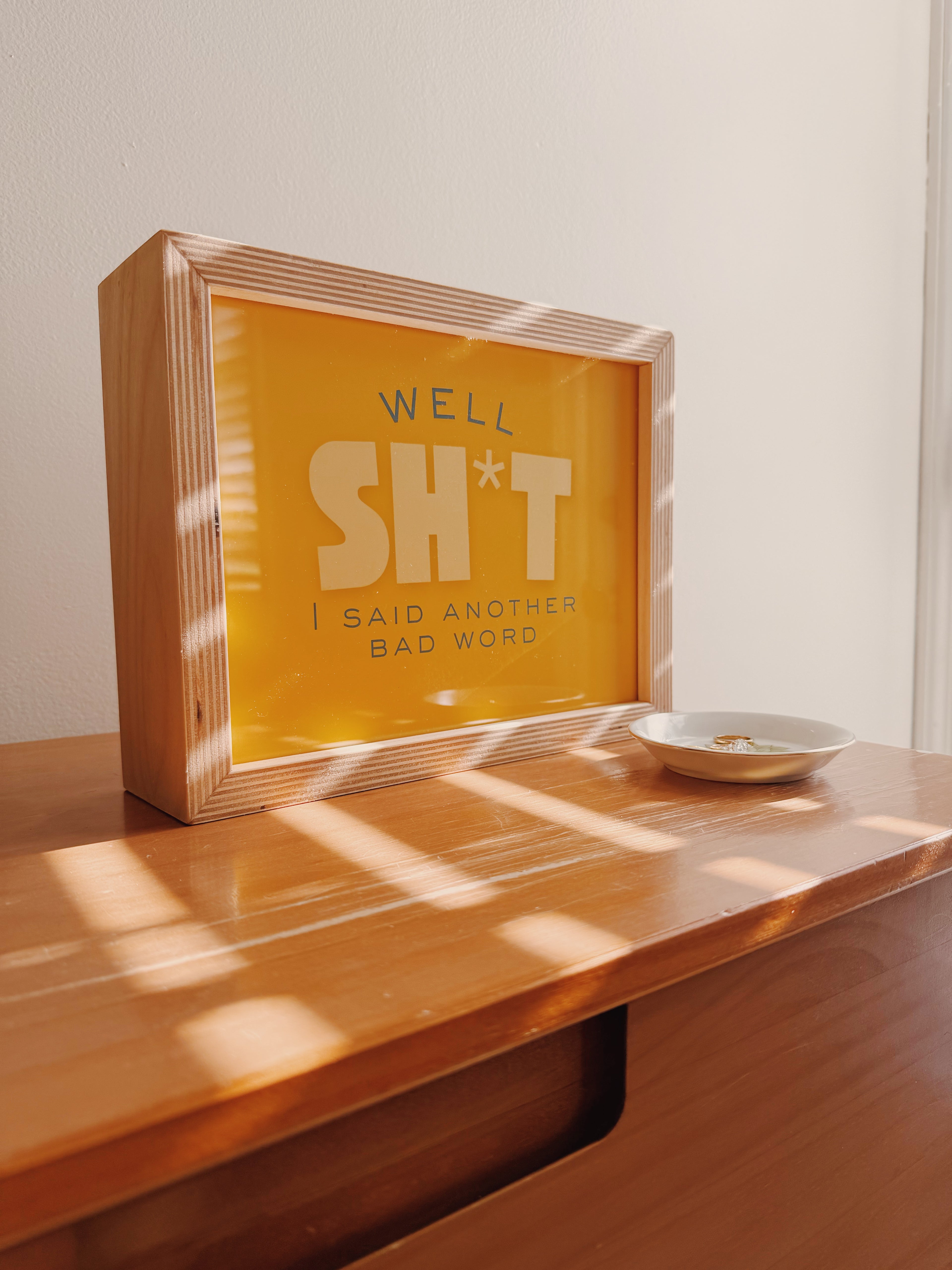 “Well Sh*t” — 8x10 Swear Jar Print for the Griffin Frame