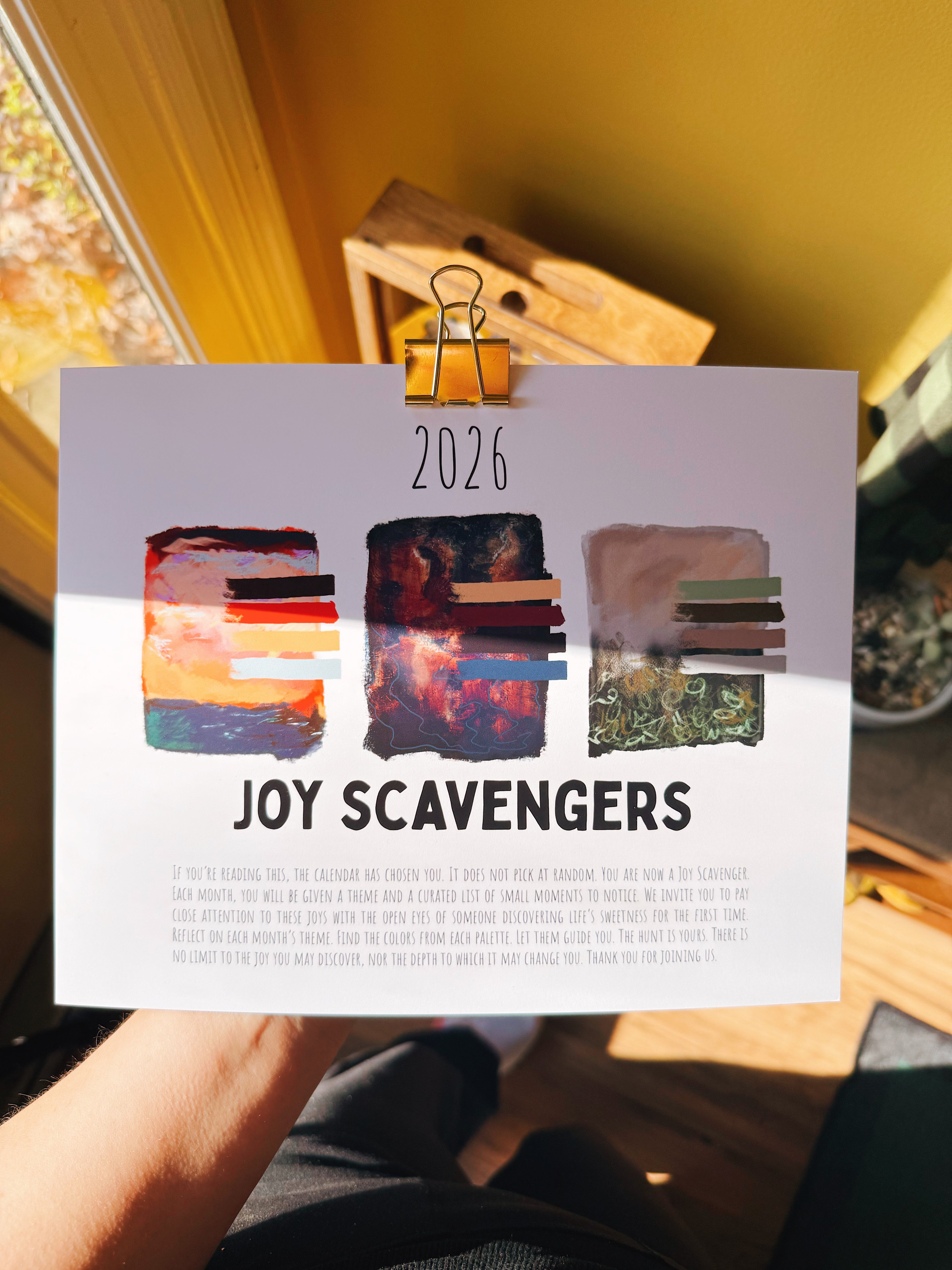 Joy Scavenger Calendar